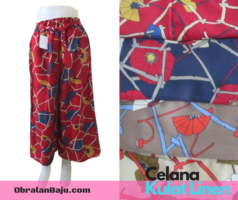  Celana Kulot Linen  ObralanBaju com